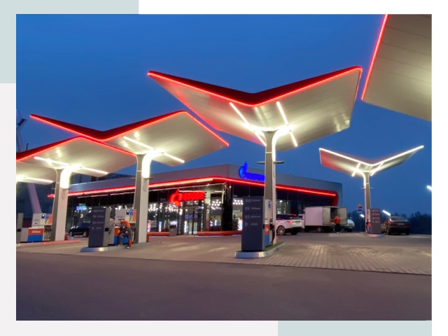 Навесы для АЗС в Омске