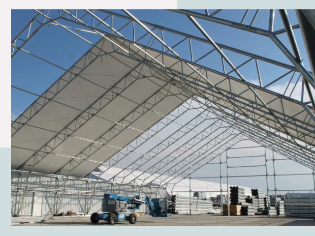 Каркасно-тентовые сооружения от СтальСтрой-Омс по цене 622 руб.