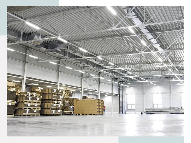 Освещение ангаров в Омске