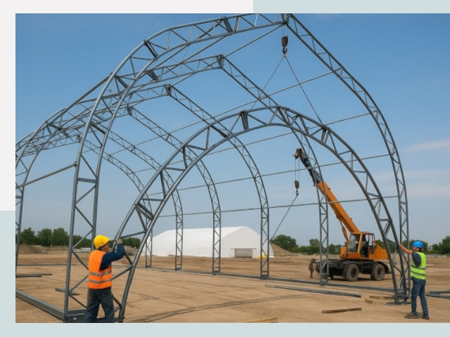 Монтаж ангаров в Омске от 622 руб. - Надежно и быстро